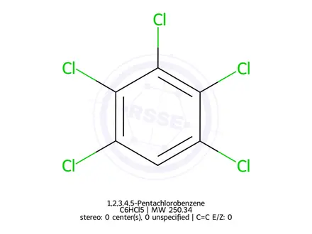 Chemical structure of Pentachlorobenzene