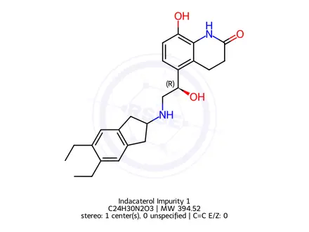 Chemical structure of Indacaterol Impurity 1