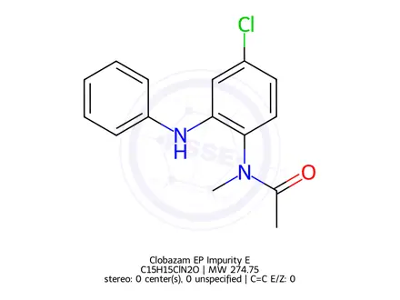 Chemical structure of Clobazam EP Impurity E