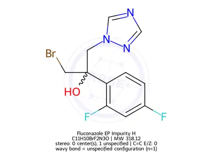 Chemical structure of Fluconazole EP Impurity H