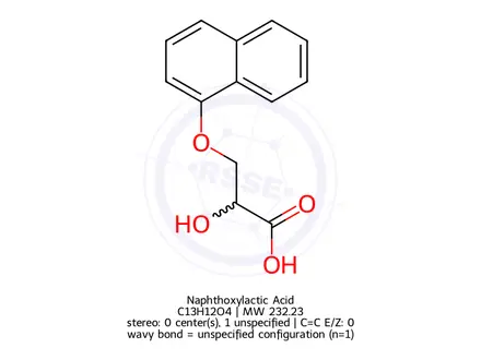 Chemical structure of Naphthoxylactic Acid
