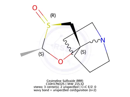 Chemical structure of Cevimeline Sulfoxide (RRR)
