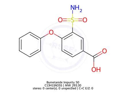 Chemical structure of Bumetanide Impurity 50