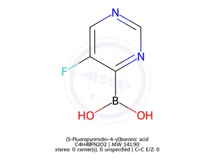 Chemical structure of (5-Fluoropyrimidin-4-yl)boronic acid
