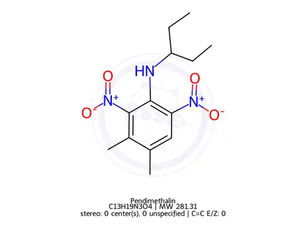 Chemical structure of Pendimethalin