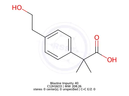 Chemical structure of Bilastine Impurity 40