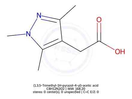 Chemical structure of (1,3,5-Trimethyl-1H-pyrazol-4-yl)-acetic acid