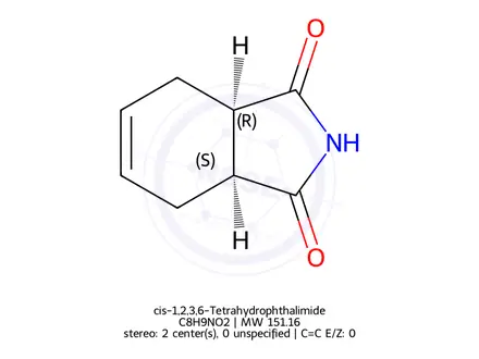 Chemical structure of Cis-1,2,3,6-Tetrahydrophthalimide