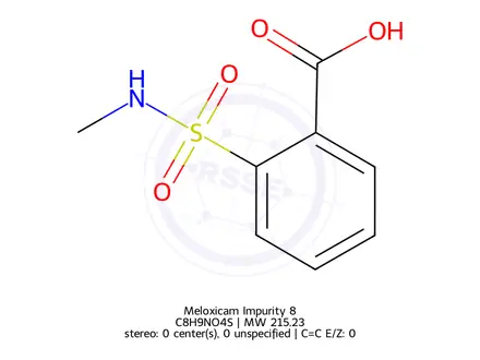 Chemical structure of Meloxicam Impurity 8