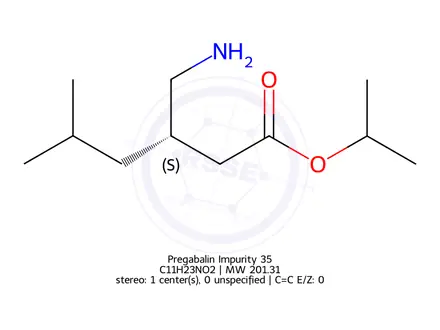 Chemical structure of Pregabalin Impurity 35
