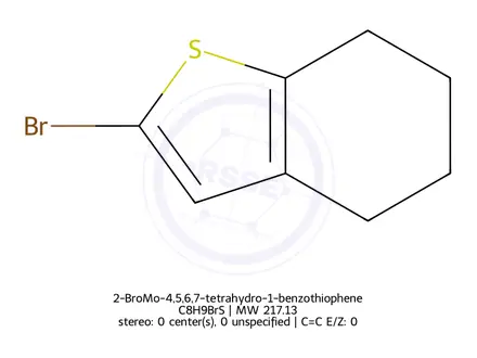 Chemical structure of 2-BroMo-4,5,6,7-tetrahydro-1-benzothiophene