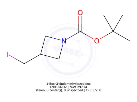 Chemical structure of 1-Boc-3-(iodomethyl)azetidine