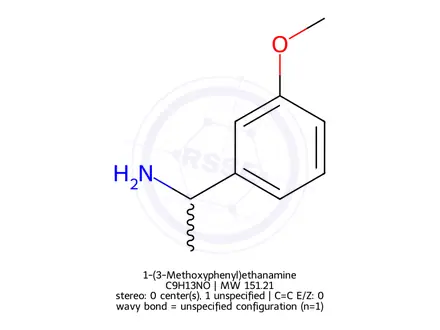 Chemical structure of 1-(3-Methoxyphenyl)ethanamine