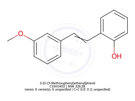 Chemical structure of 2-[2-(3-Methoxyphenyl)ethenyl]phenol