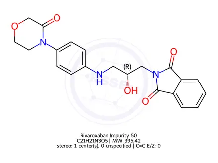 Chemical structure of Rivaroxaban Impurity 50