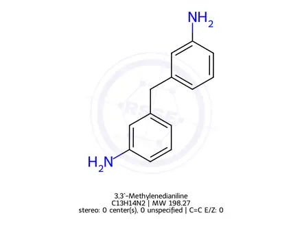 Chemical structure of 3,3`-Methylenedianiline