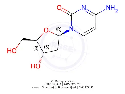 Chemical structure of 2′-Deoxycytidine