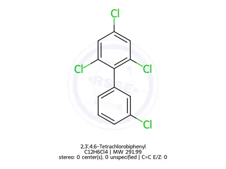 Chemical structure of 2,3',4,6-Tetrachlorobiphenyl