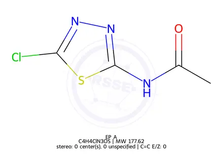 Chemical structure of Acetazolamide EP Impurity A