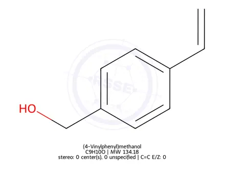 Chemical structure of (4-Vinylphenyl)methanol