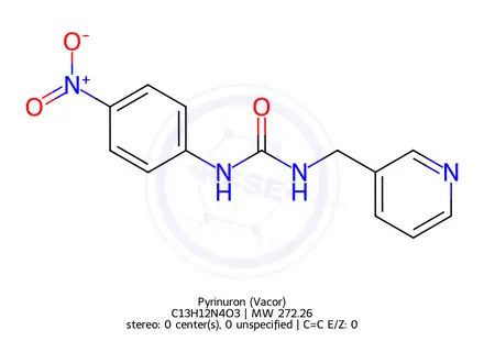Chemical structure of Pyrinuron (Vacor)