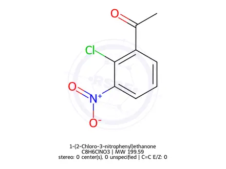 Chemical structure of 1-(2-Chloro-3-nitrophenyl)ethanone