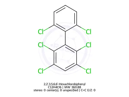 Chemical structure of 2,2',3,5,6,6'-Hexachlorobiphenyl