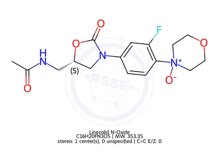 Chemical structure of Linezolid N-Oxide