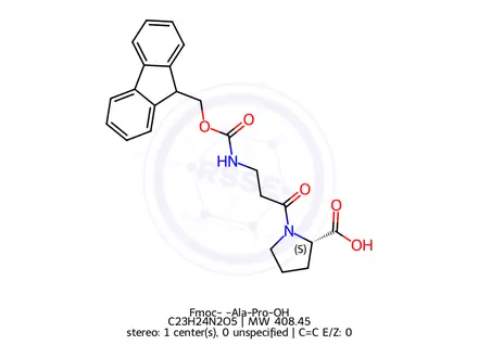 Chemical structure of Fmoc-β-Ala-Pro-OH