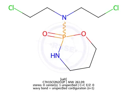 Chemical structure of Cyclophosphamide Monohydrate