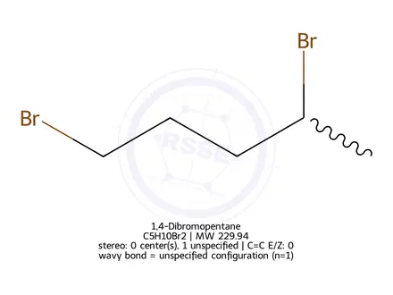 Chemical structure of 1,4-Dibromopentane