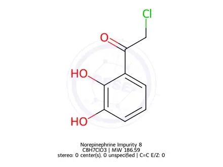 Chemical structure of Norepinephrine Impurity 8