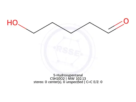 Chemical structure of 5-Hydroxypentanal