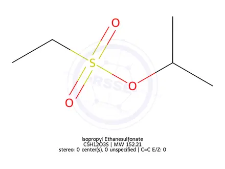 Chemical structure of Isopropyl Ethanesulfonate