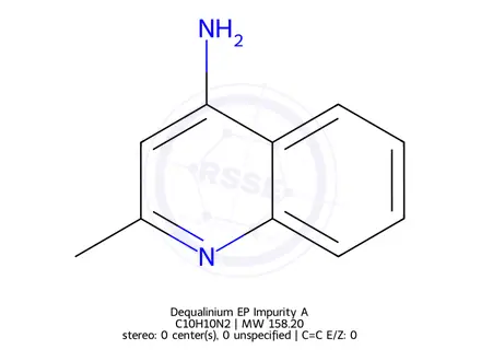 Chemical structure of Dequalinium Impurity A