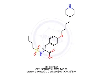 Chemical structure of (R)-Tirofiban