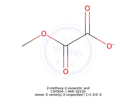 Chemical structure of 2-methoxy-2-oxoacetic acid