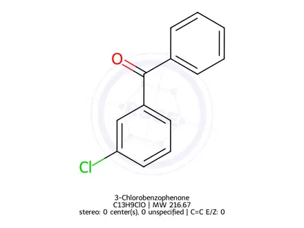 Chemical structure of 3-Chlorobenzophenone