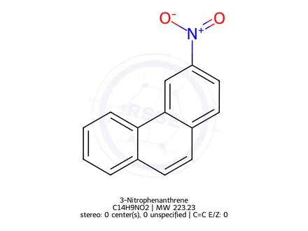 Chemical structure of 3-Nitrophenanthrene