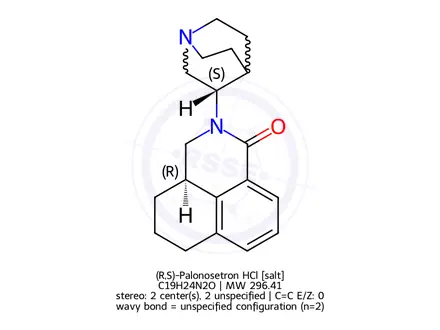 Chemical structure of (R,S)-Palonosetron HCl