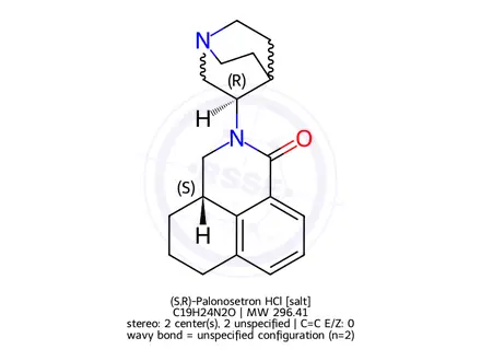 Chemical structure of (S,R)-Palonosetron HCl