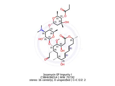 Chemical structure of Josamycin EP Impurity I