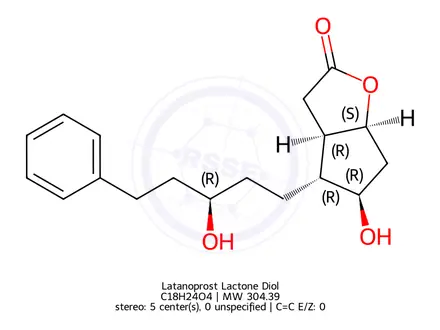 Chemical structure of Latanoprost Lactone Diol