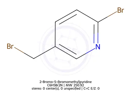 Chemical structure of 2-Bromo-5-(bromomethyl)pyridine