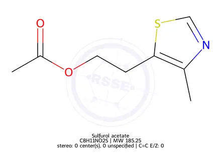 Chemical structure of Sulfurol acetate