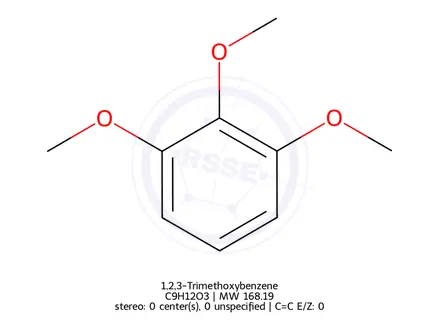 Chemical structure of 1,2,3-Trimethoxybenzene