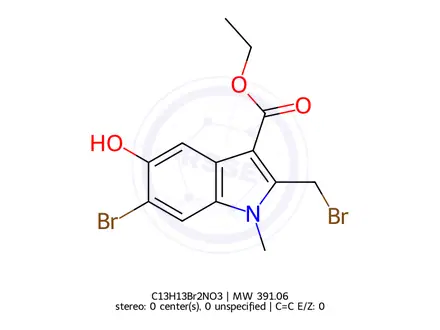 Chemical structure of Abidol Impurity 32