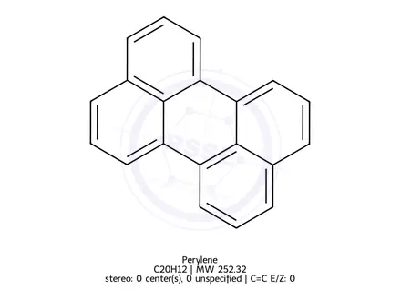 Chemical structure of Perylene