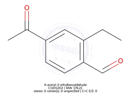 Chemical structure of 4-acetyl-2-ethylbenzaldehyde