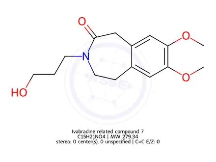 Chemical structure of Ivabradine related compound 7